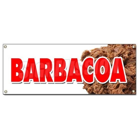 Signmission BARBACOA BANNER SIGN caribbean mexico mexican pork beef goat barbecue B-Barbacoa